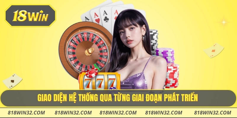 Giao diện hệ thống qua từng giai đoạn phát triển