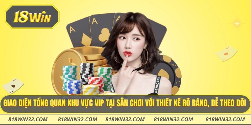 Giao diện tổng quan khu vực vip tại sân chơi với thiết kế rõ ràng, dễ theo dõi